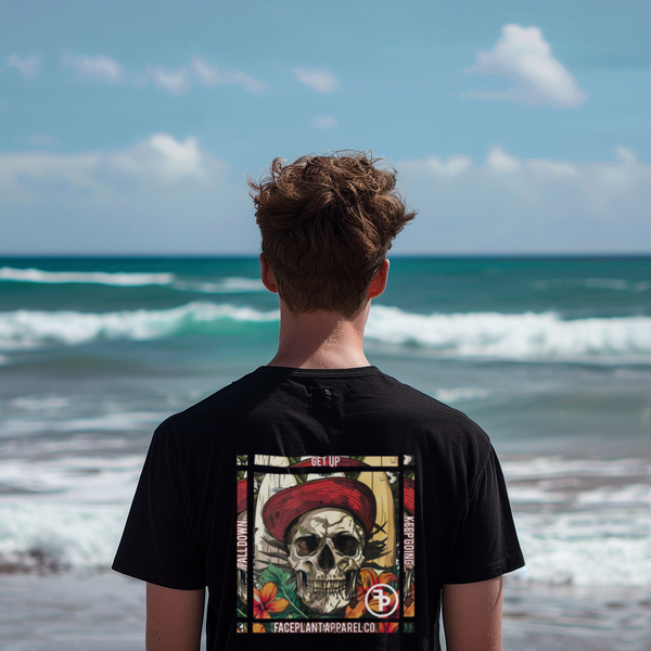 FP APPAREL, Skull Surfer Short-Sleeve T-Shirt