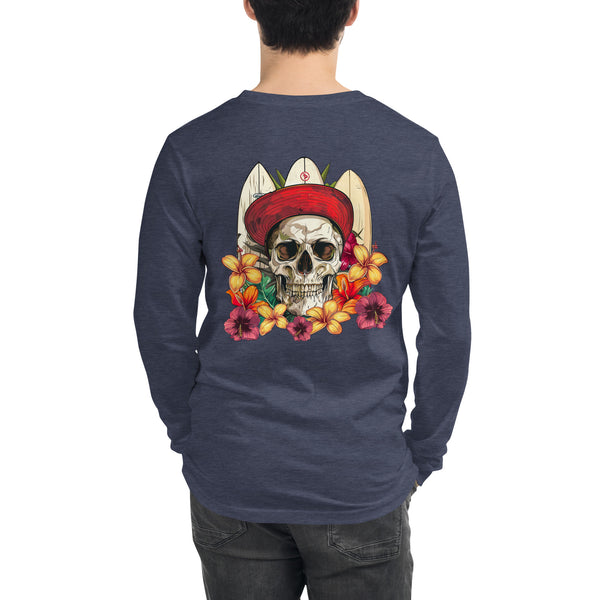 FP Apparel, Skull Surfer Unisex Long Sleeve T-Shirt