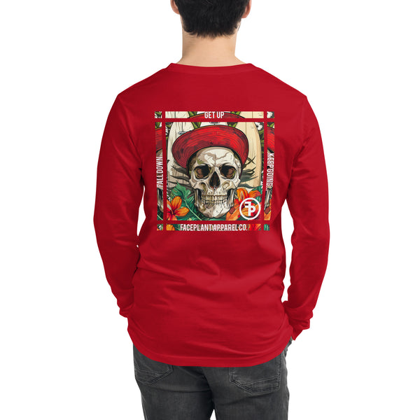 FP Apparel, Skull Surfer Unisex Long Sleeve T-Shirt