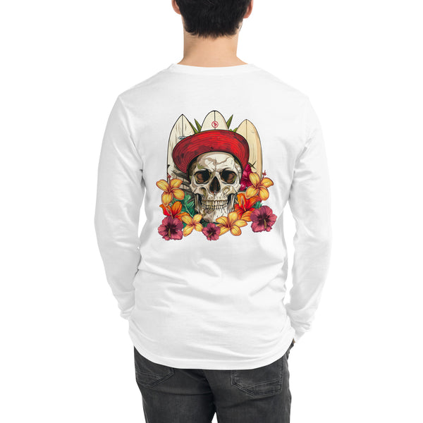 FP Apparel, Skull Surfer Unisex Long Sleeve T-Shirt