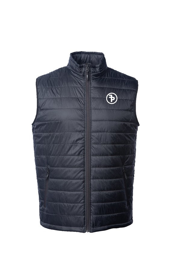 FP APPAREL, Mens Black Puffer Vest