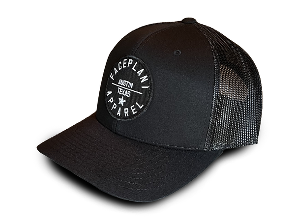 FP APPAREL Badge, Black Trucker Hat