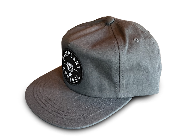 FP APPAREL Badge, Grey Floppy Flat Brimmed Hat