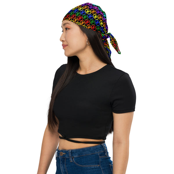 FP APPAREL, Women’s Rainbow All Over Print, Bandana