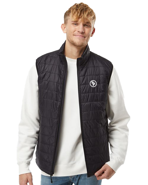 FP APPAREL, Mens Black Puffer Vest