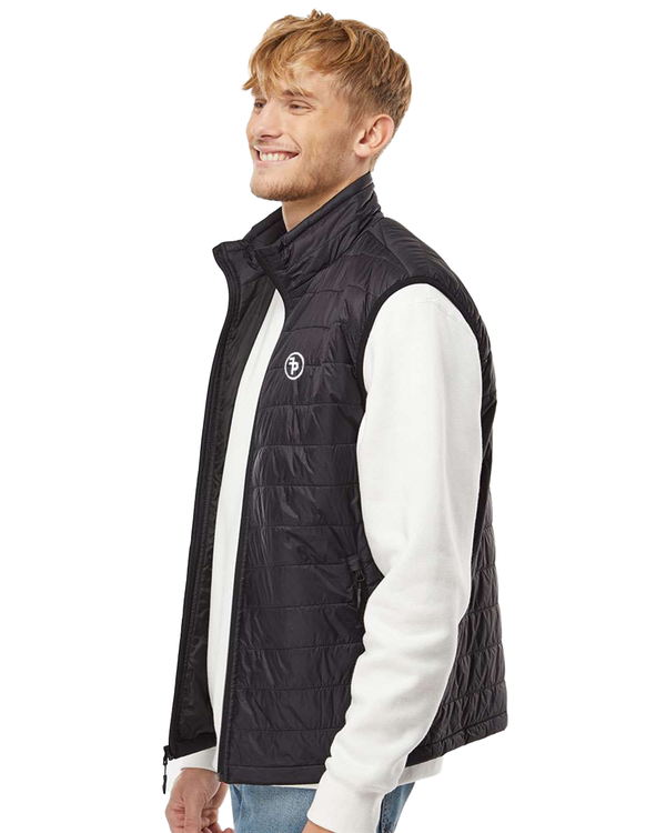 FP APPAREL, Mens Black Puffer Vest