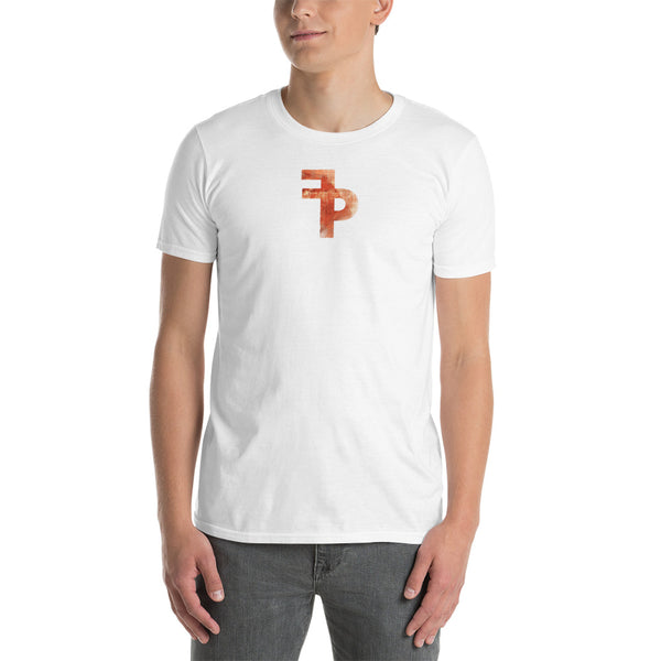 FP APPAREL, Men's Orange Distressed Logo, T-Shirt