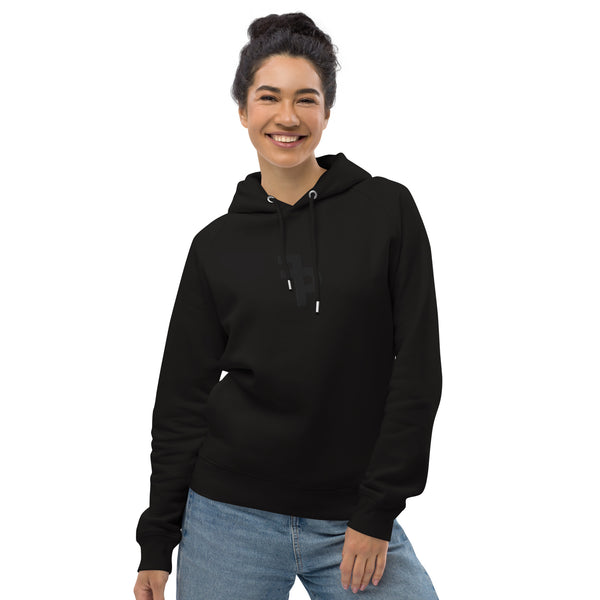 FP APPAREL, Women's Fat Black on Black Logo, Hoodie