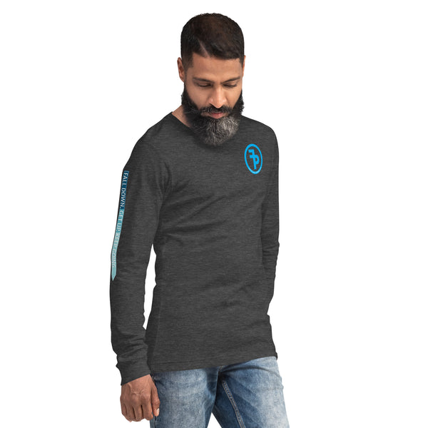 FP APPAREL, Men's Blue Circle Logo, Long Sleeve T-Shirt