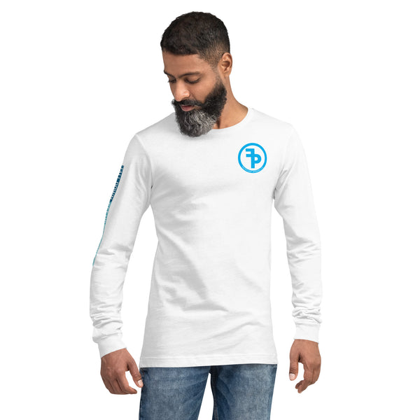 FP APPAREL, Men's Blue Circle Logo, Long Sleeve T-Shirt