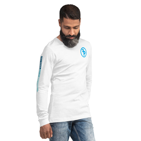 FP APPAREL, Men's Blue Circle Logo, Long Sleeve T-Shirt