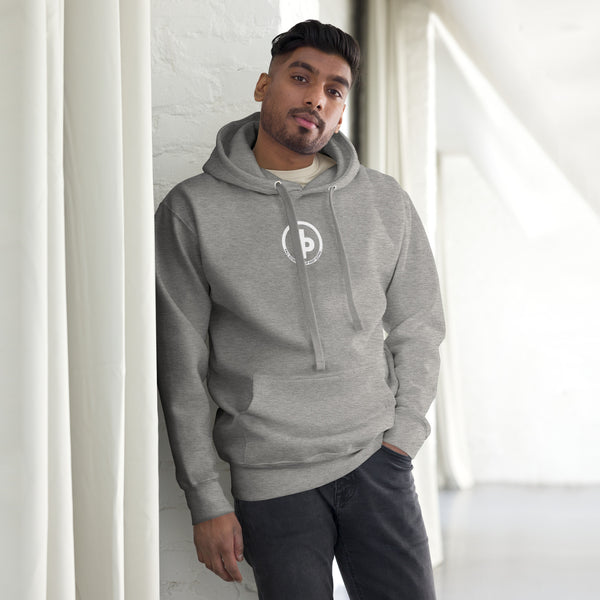 FP APPAREL , Men's White Circle Logo, Hoodie