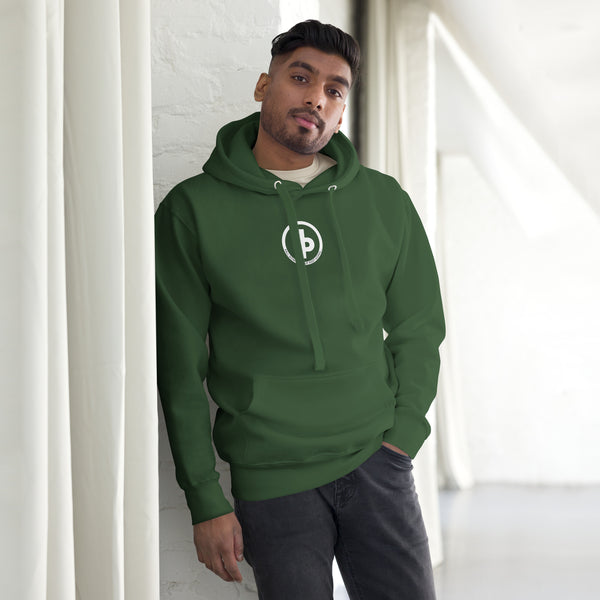 FP APPAREL , Men's White Circle Logo, Hoodie