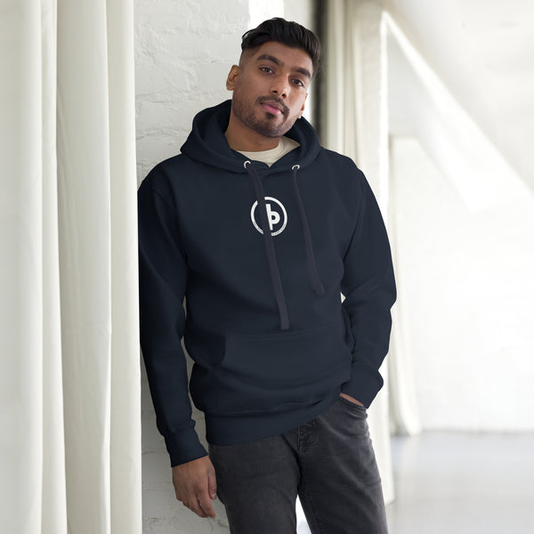 FP APPAREL , Men's White Circle Logo, Hoodie