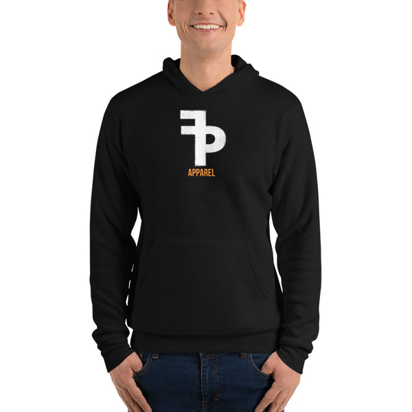 FP APPAREL, Men's Distressed Logo , Fleece Hoodie