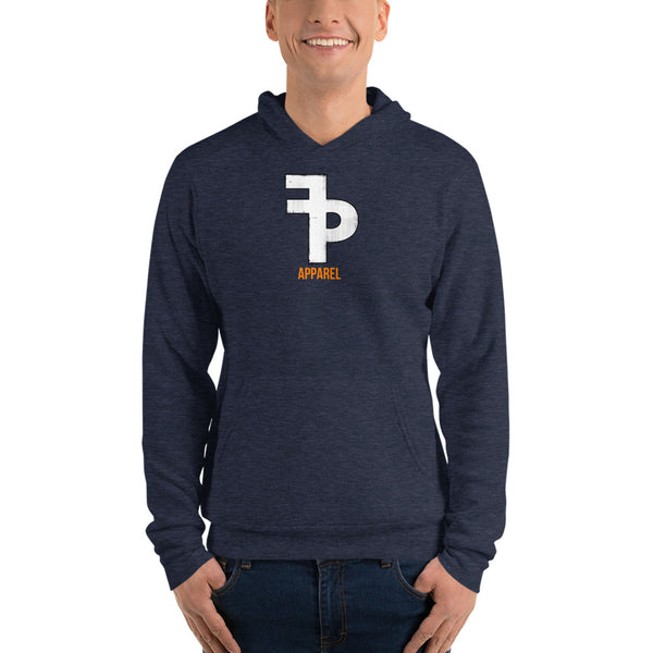 FP APPAREL, Men's Distressed Logo , Fleece Hoodie