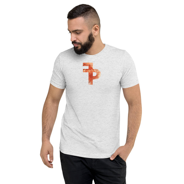FP APPAREL, Men's Distressed Orange Logo, T-Shirt