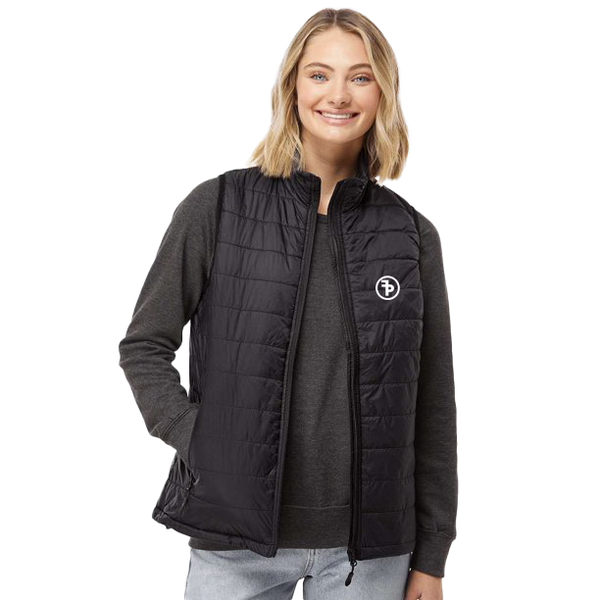 FP APPAREL, Womens Black Puffer Vest